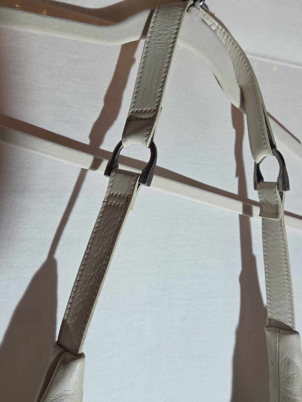 Free People Ivory Goat Leather Women's Bag Nwot - Picture 3 of 6